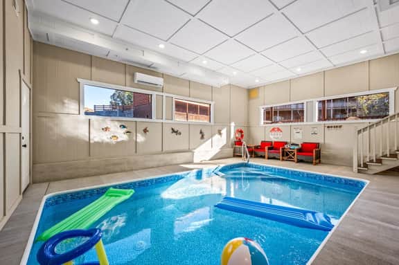 Smoky Mtn 6BR Cabin | Indoor Pool | Sleeps 20 - Image 3